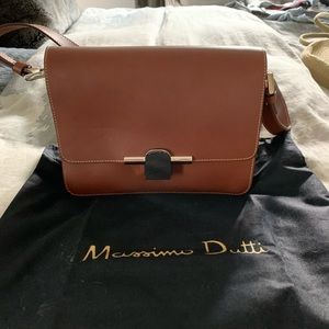 Leather Cross Body purse by Massimo Dutti